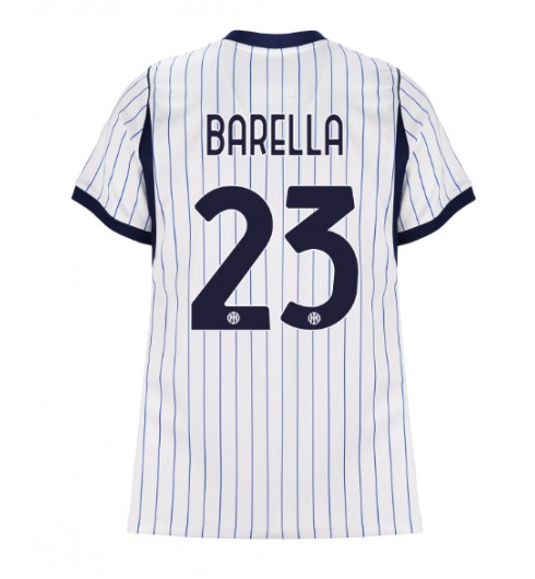 Inter Milan Nicolo Barella #23 Bortedrakt Dame 2026-27 Korte ermer Inter Milan Nicolo Barella #23 Bortedrakt Dame 2026-27 Korte ermer